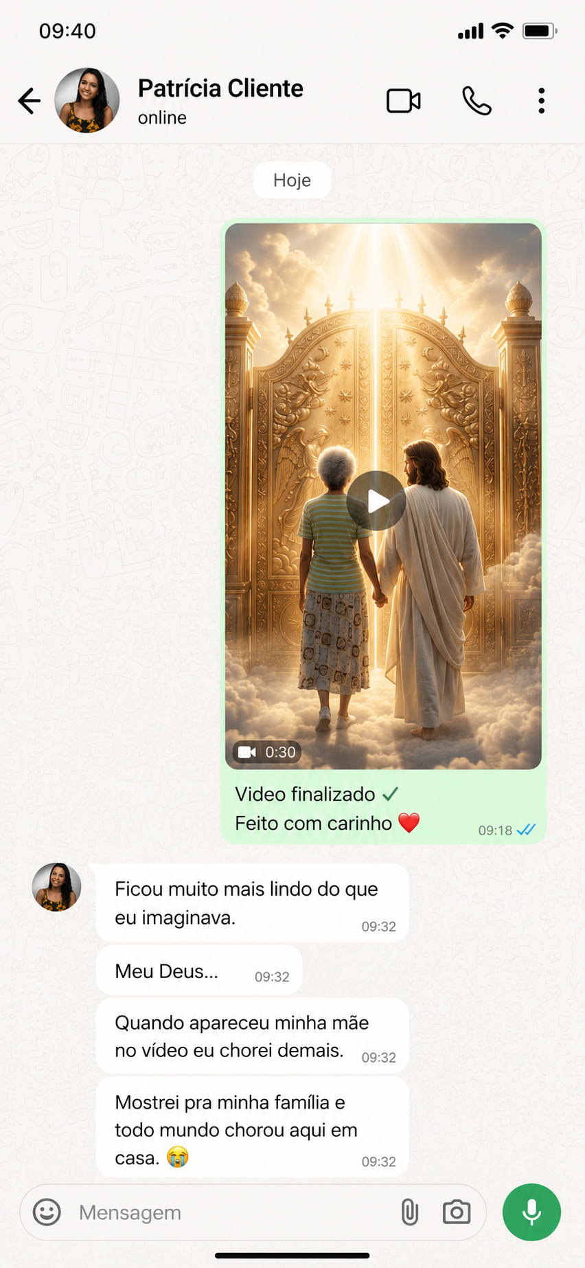 Depoimento de cliente 1